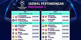 Jadwal Bola Malam Ini Live Liga Champions